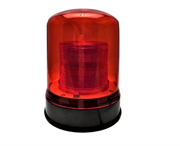 red warning light strobe beacon