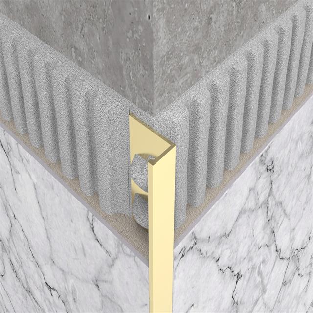 Brass tile decorative trim edge trim profile