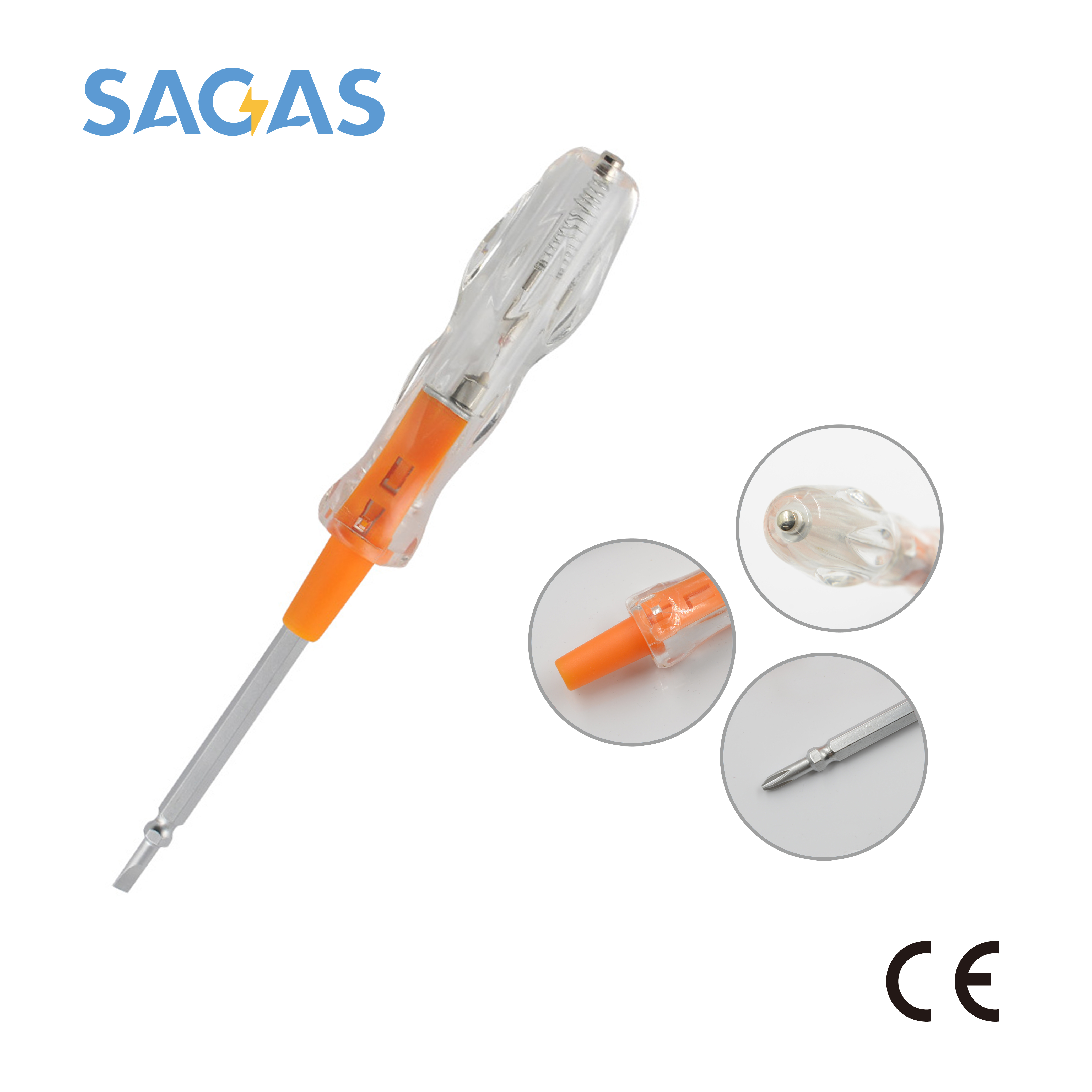 Two-way use voltage tester pen screwdriver