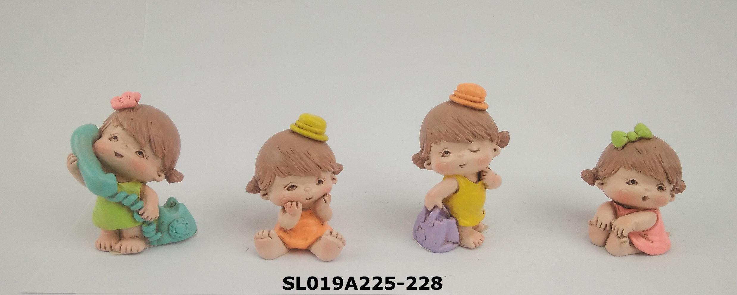 Resin decoration, key chain - Girl