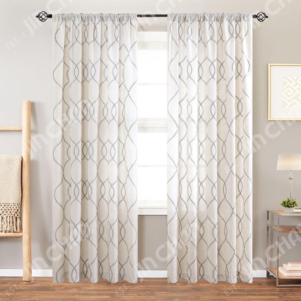 Long Wavy Window Curtains