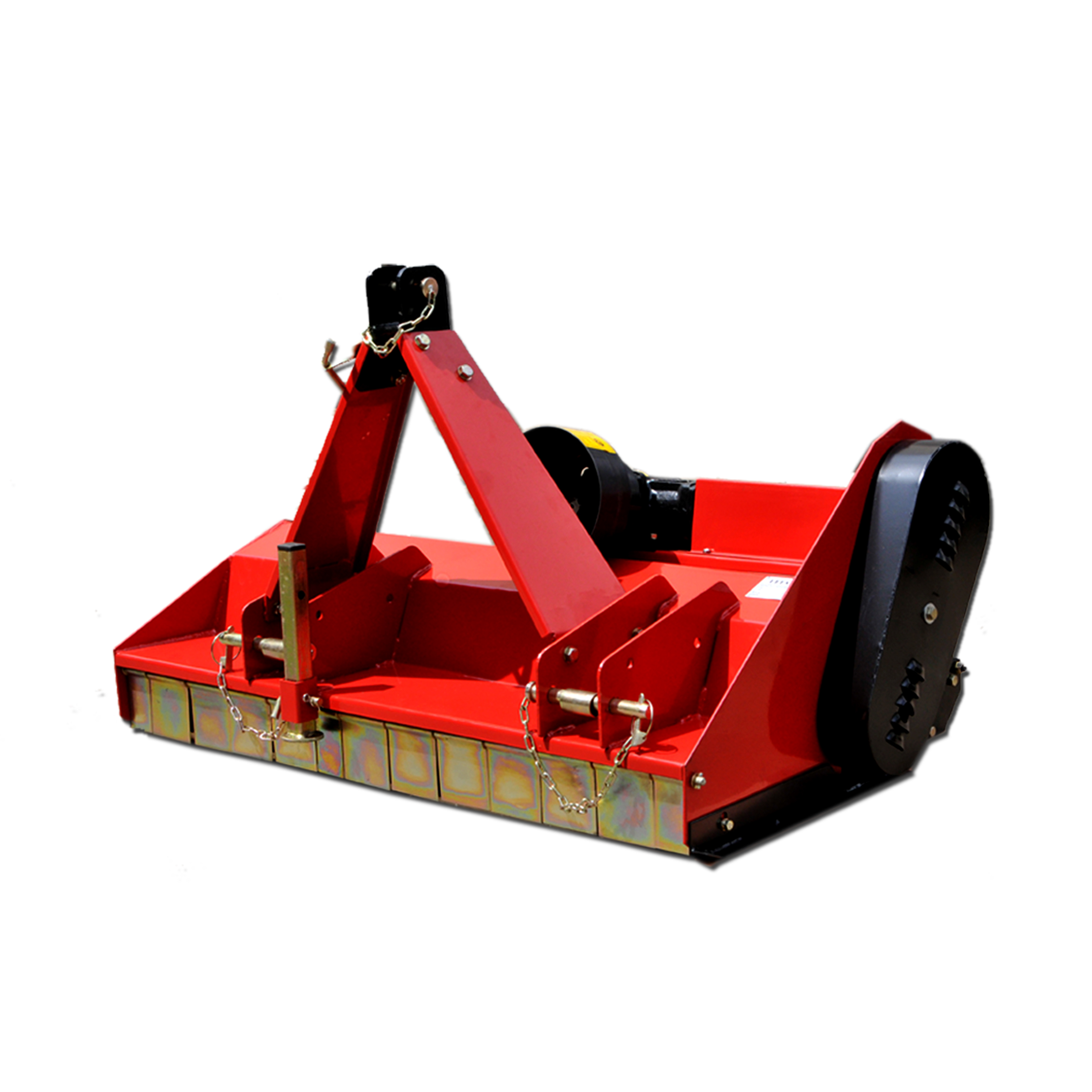 Flail mower with double blades