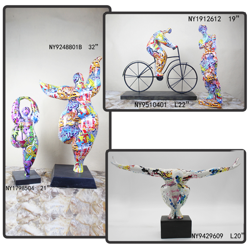 Abstract fat cyclist