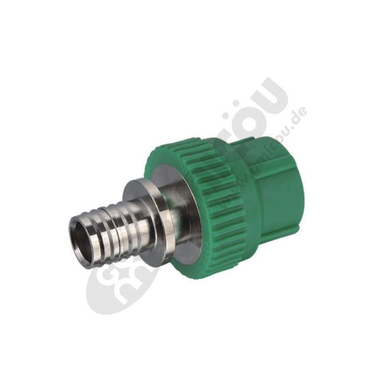Pipe connectors for axial press fitting with PPR-pipe