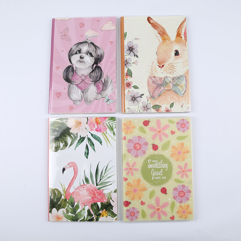 WANSHIFA 2021 Creative Design Color Printed Rubber Cover Notebook