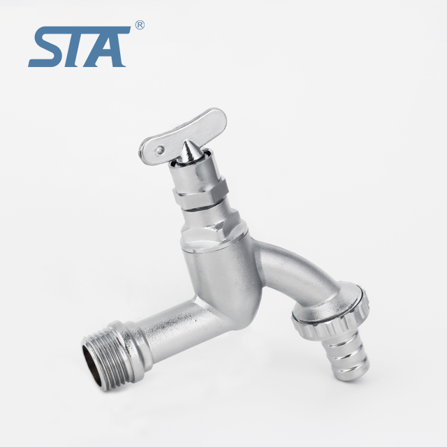 ART.2010 STA Forged Nickel Plated Bathroom Outdoor Garden Hose Tap Brass Water Bibcock