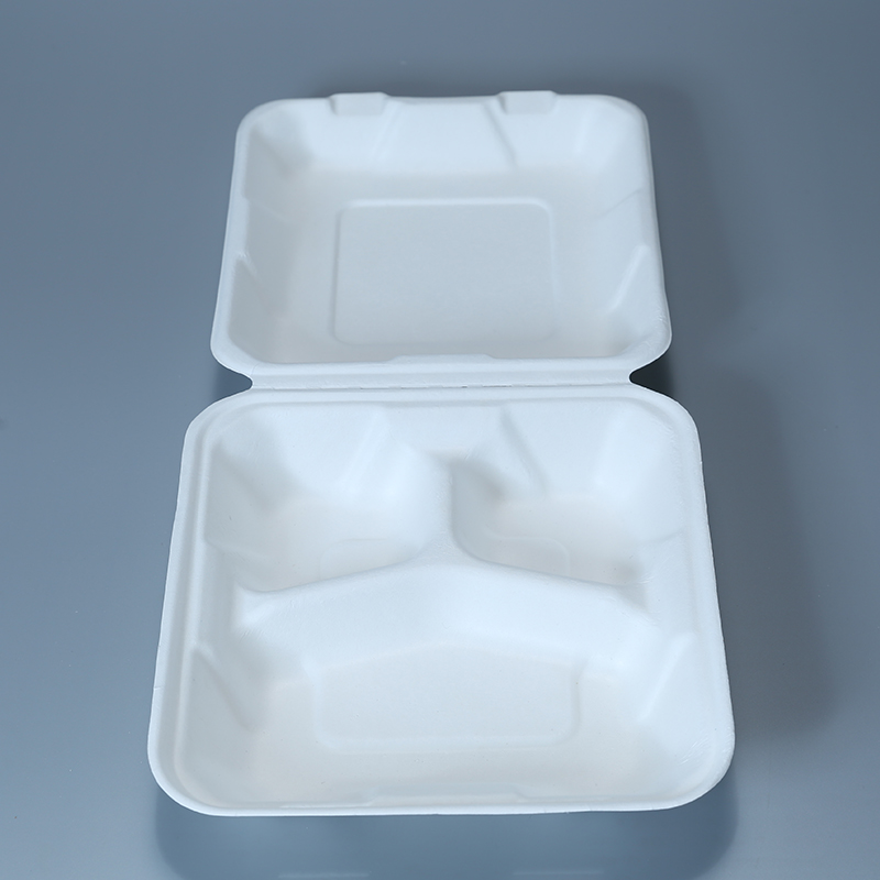 8" 3 Low compartment clamshell（750ml）