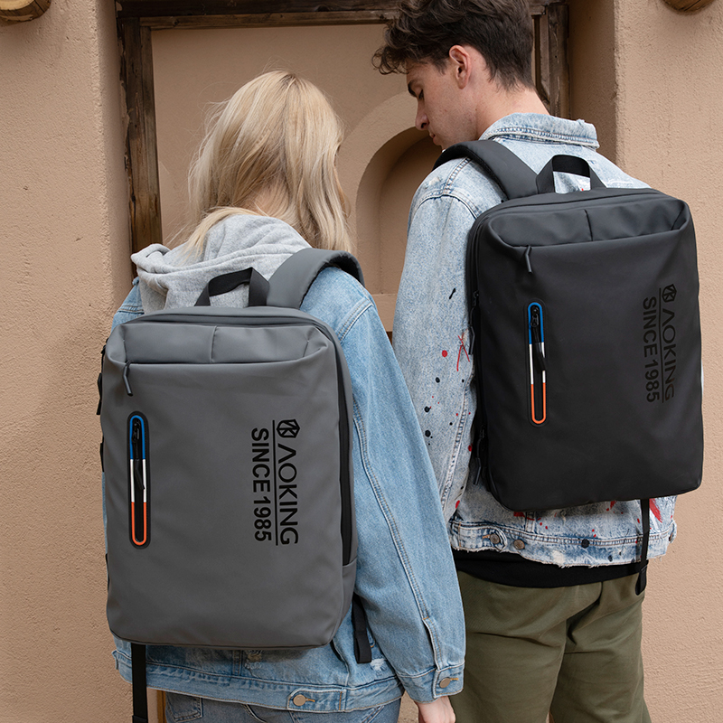 Aoking Spacious Anti-theft Business Backpack with Reflective Strip