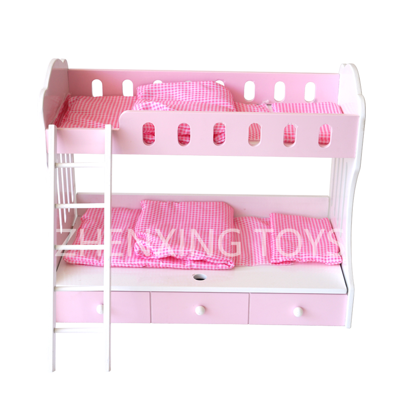 Mini double doll bed with drawer