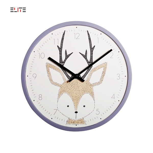 MDF frameless wall clock with scissor shape hands