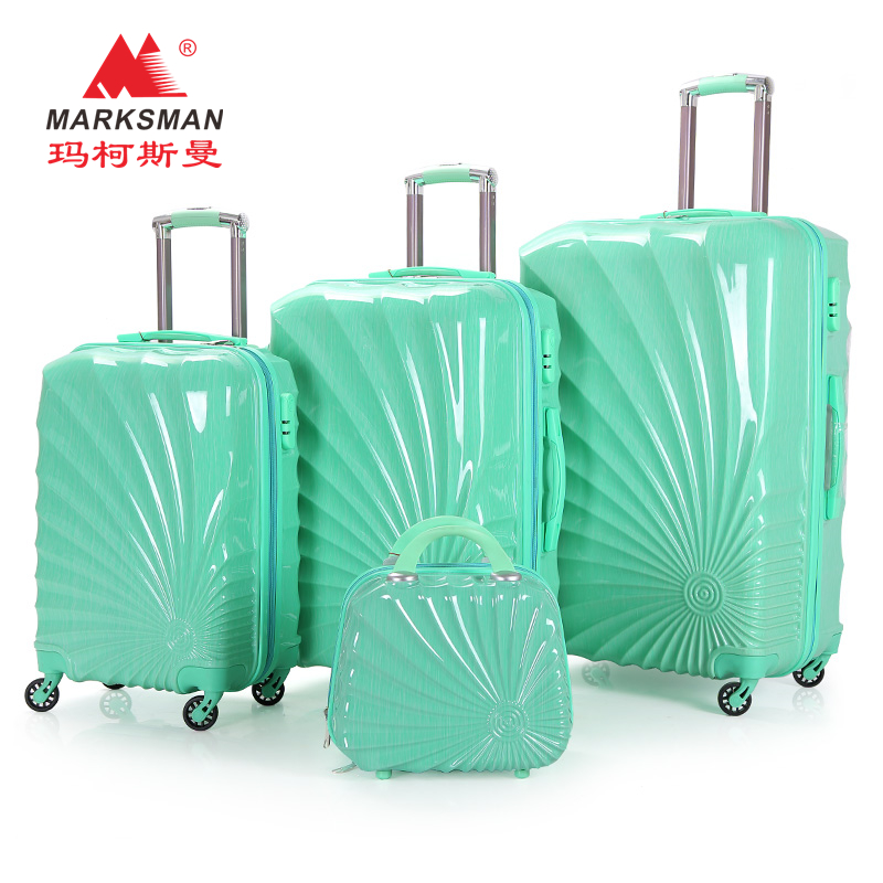 2020 newest PC waterproof trolley luggage suitcase ABS Sun flower travel bag