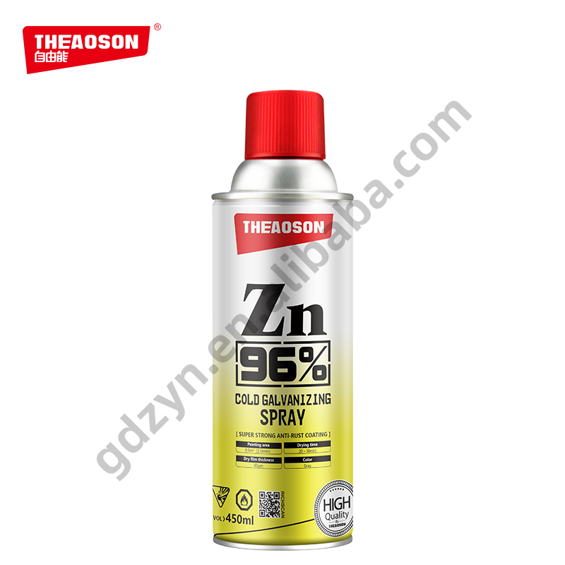 Cold galvanizing spray