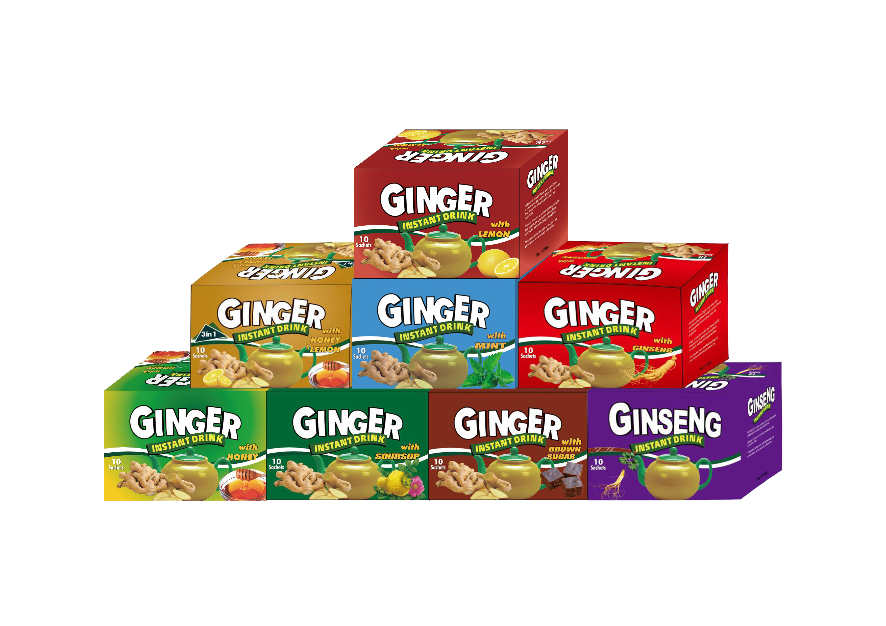 Instant moringa ginger tea