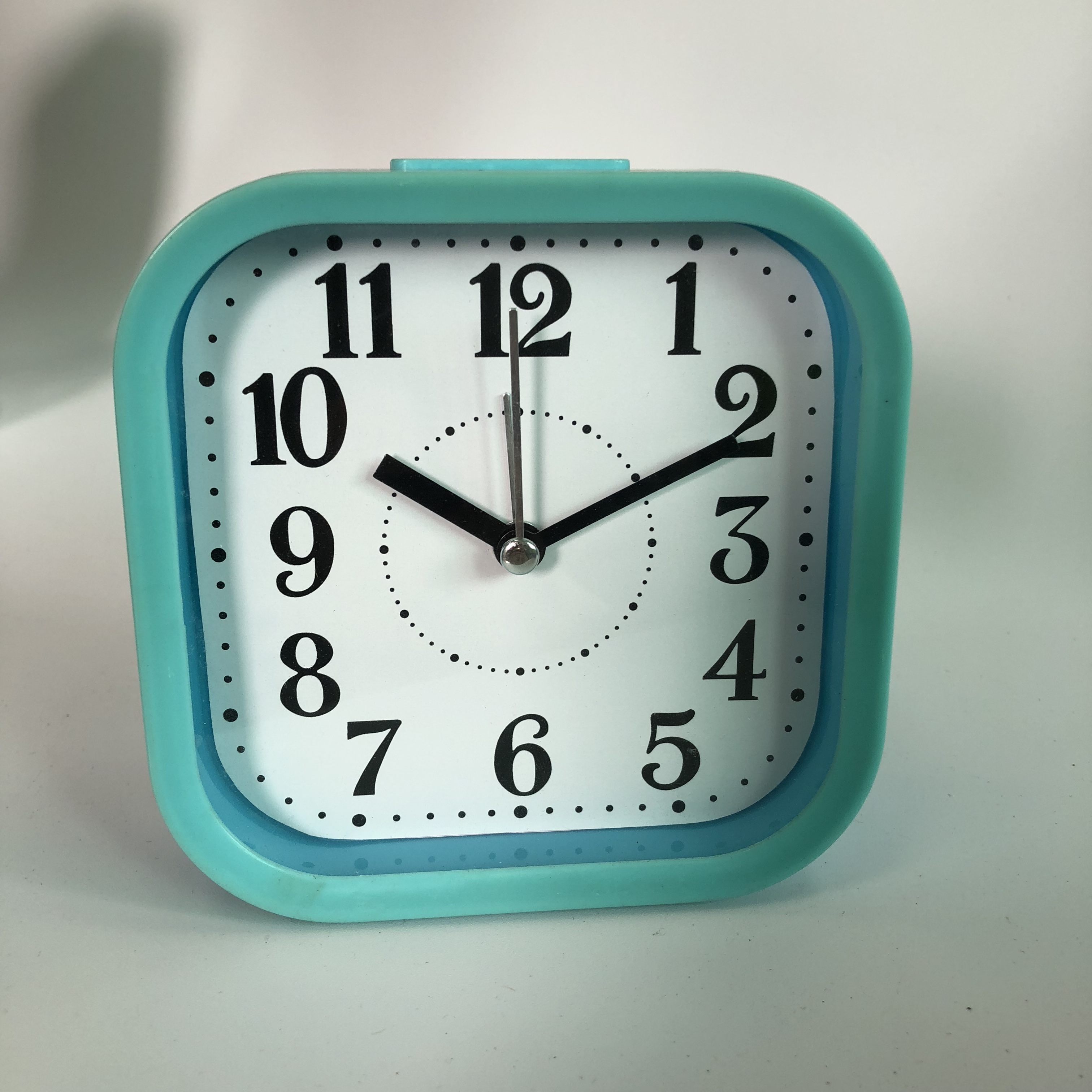 Plastic square alarm clock