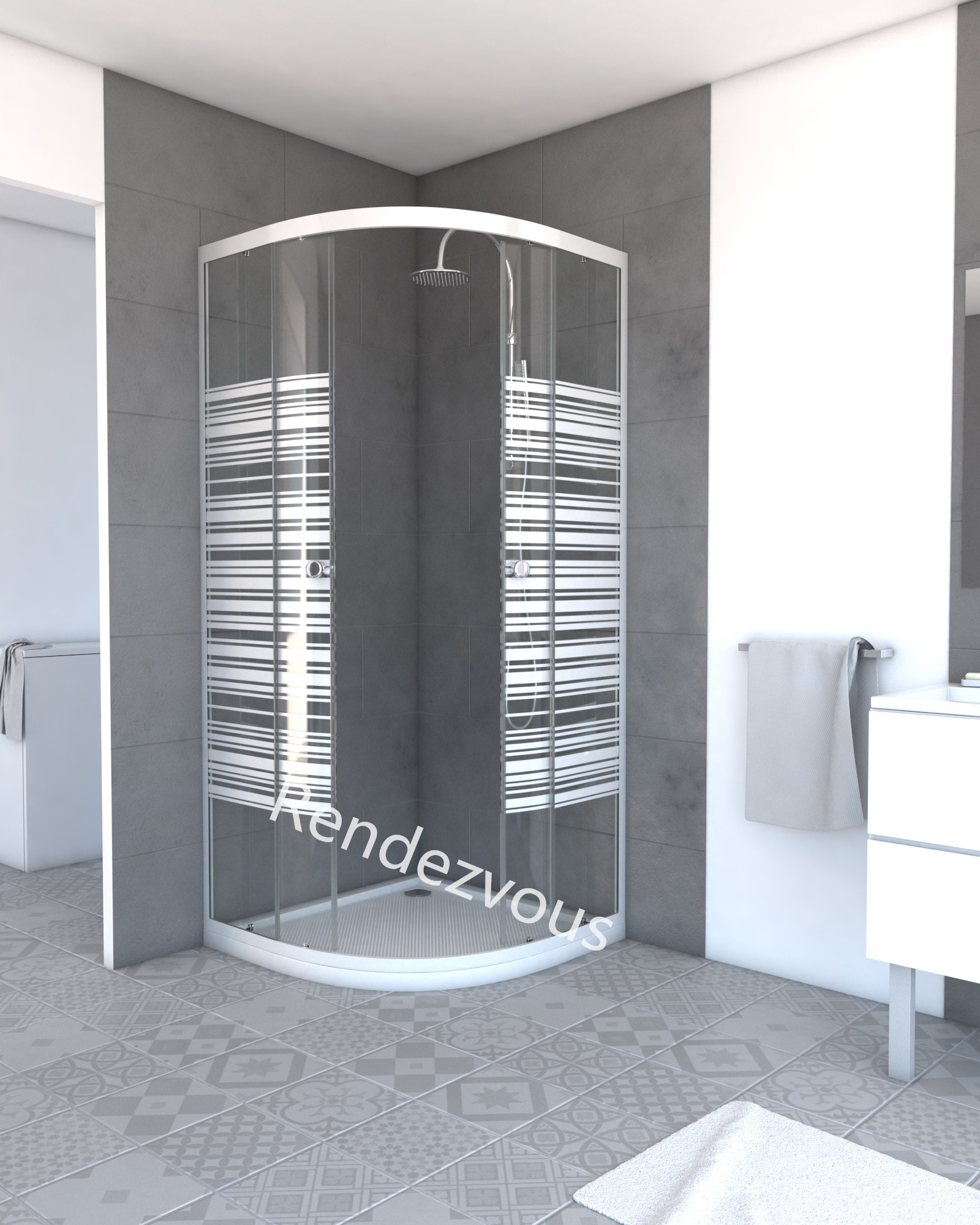 shower enclosure，shower glass door,shower room