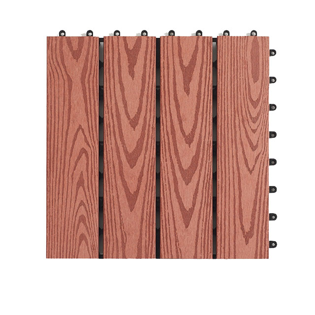 Balcony Interlocking waterproof outdoor decoration decking tile DIY wpc tiles300*300mm