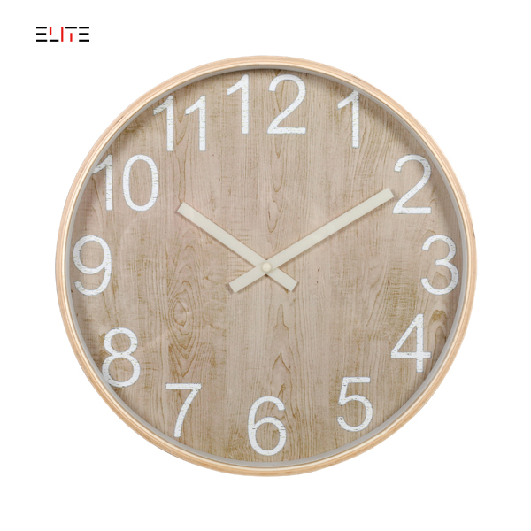 36cm plywood wall clock