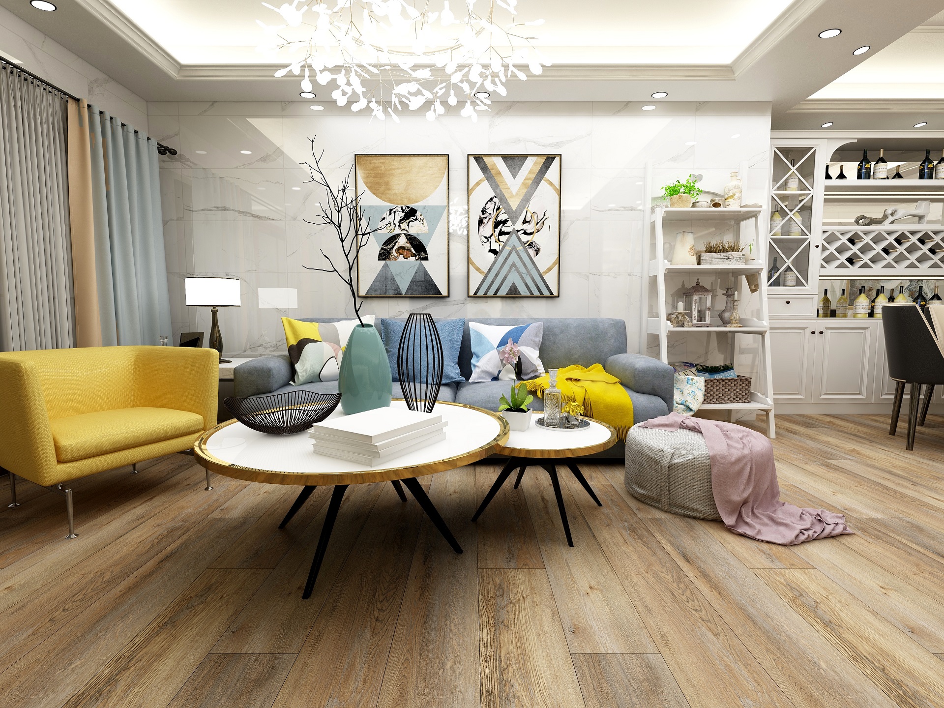 Luxury Wear Resistant Rigid Vinyl Flooring Waterproof Vinyl Plank Flooring