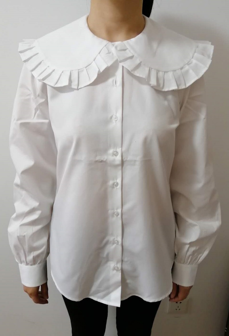 women woven long sleeve shirt