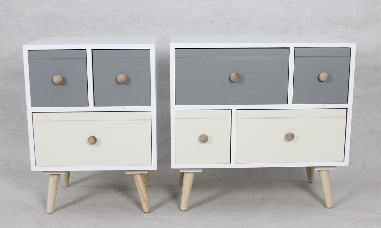 Side table / 3 drawers ;side table 4 drawers