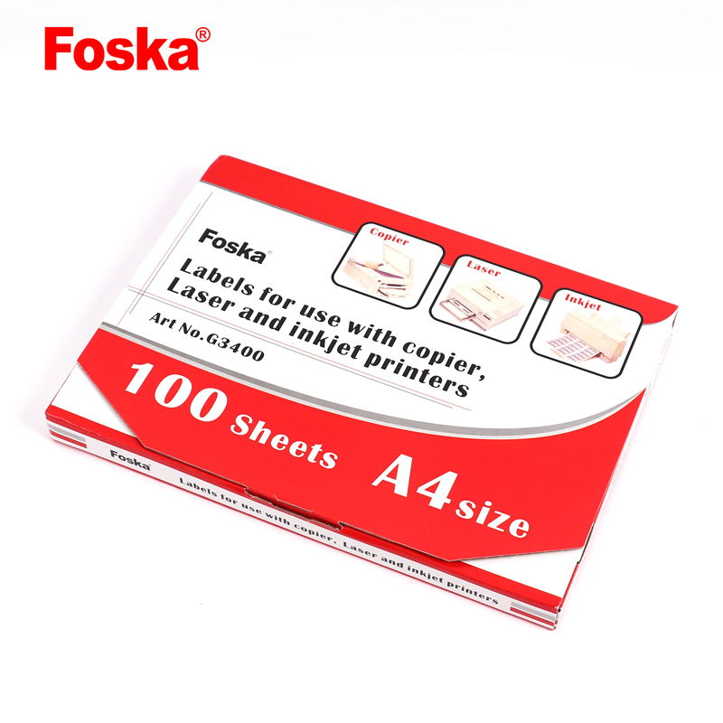 Different Size A4 Printing private Label Sticker
