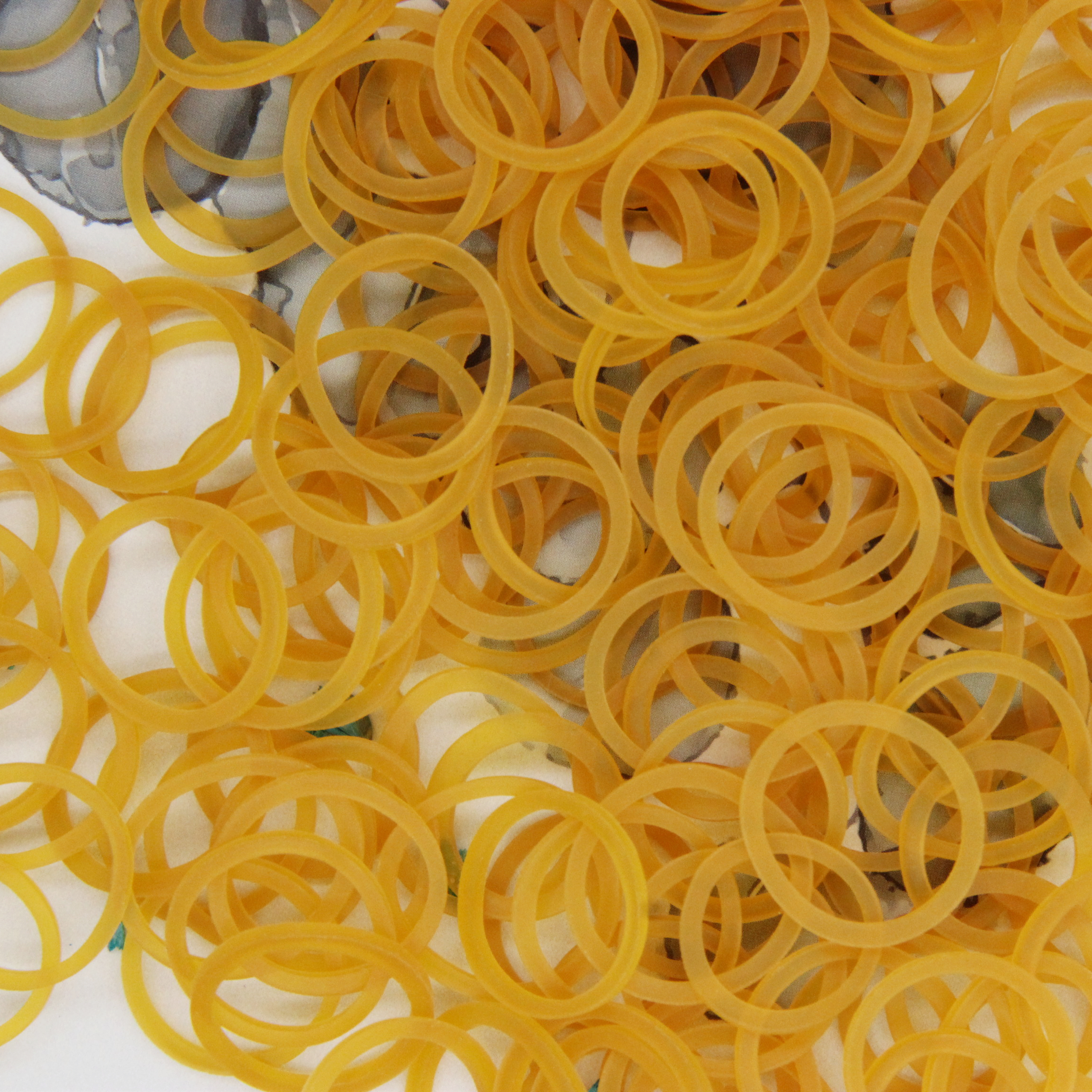 #06 Rubber bands,Clear yellow rubber bands,Elastic,Office supplies rubber bands