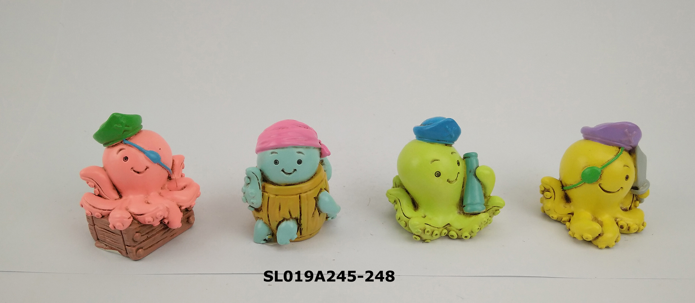 Resin decoration, key chain - octopus