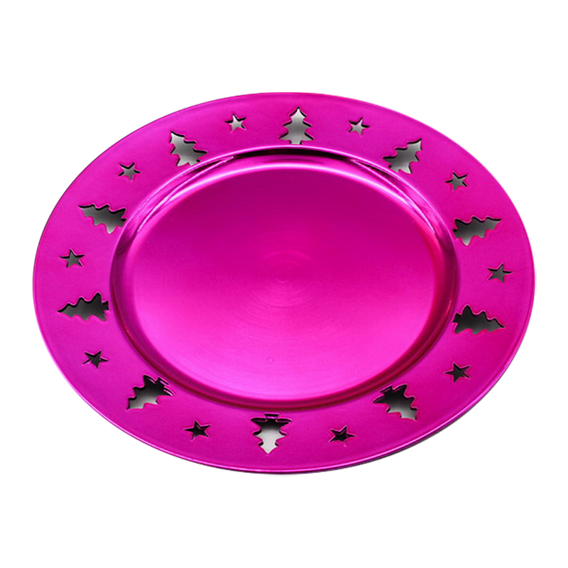 Plastic charger plate