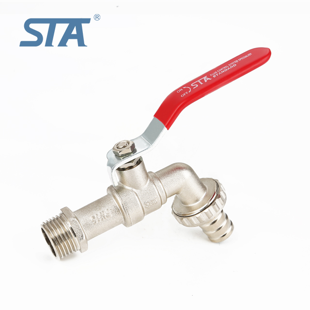 STA.2067 Popular Single Handle Nozzle Short Body Water brass ball bibcock Taps