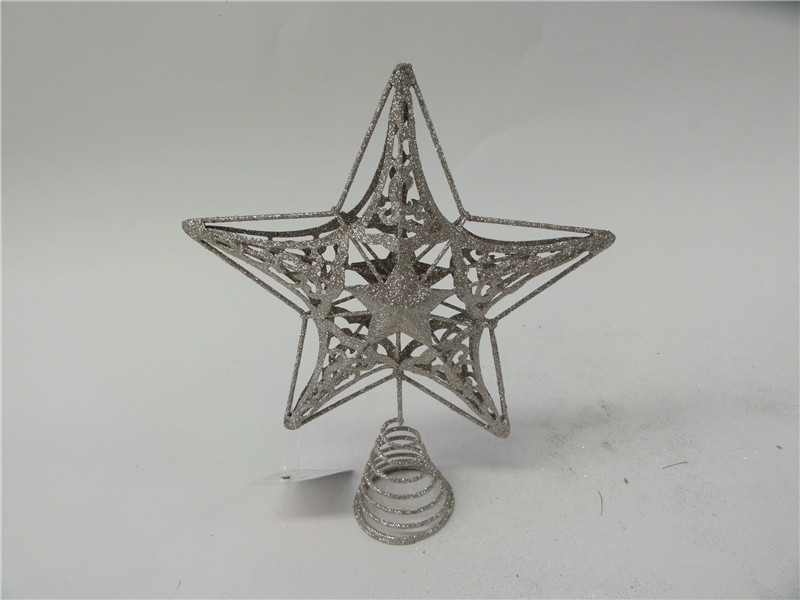 Metal tree top star