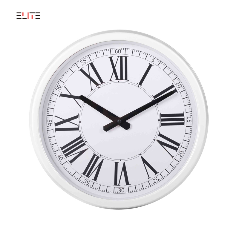 36cm metal wall clock with case of British style