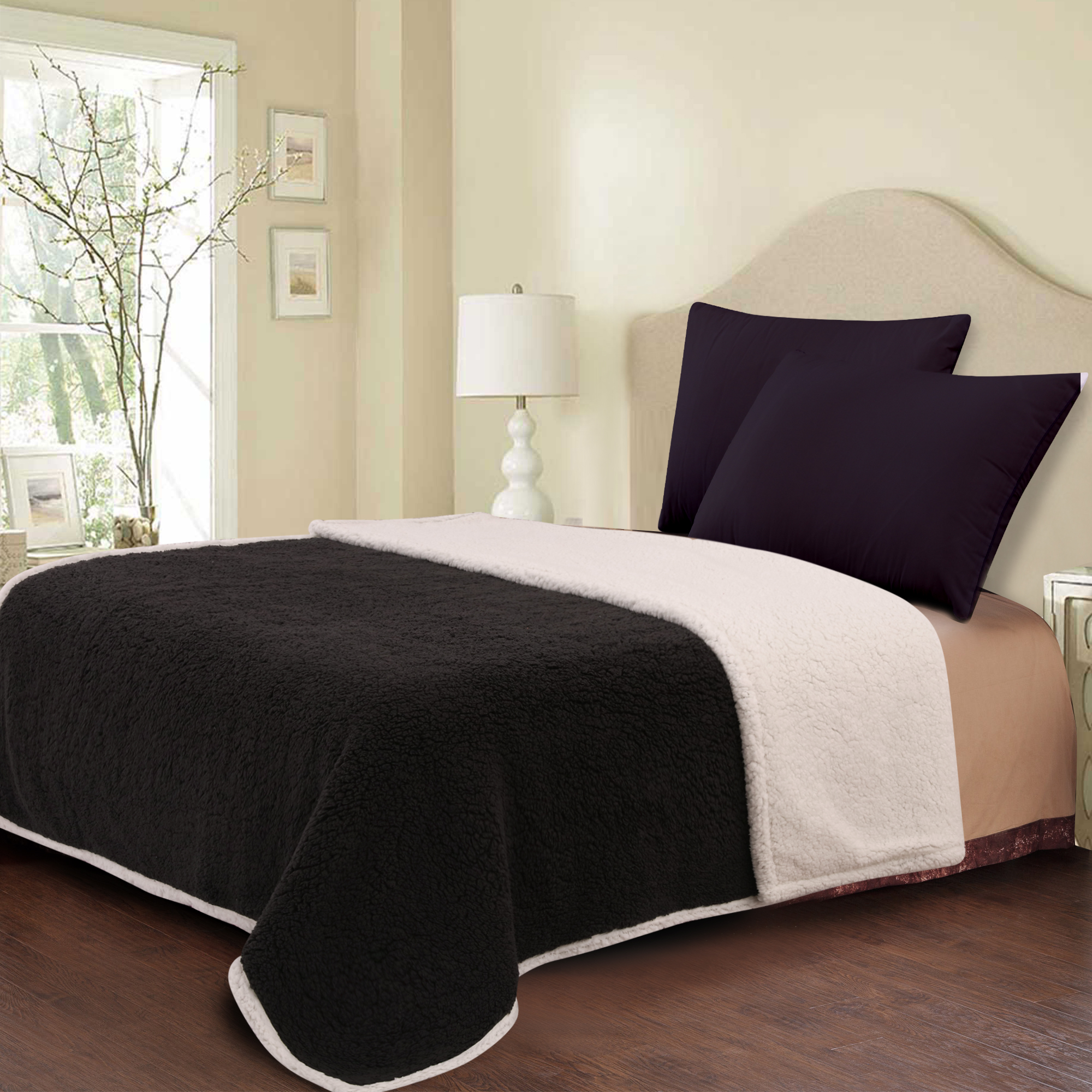 Solid Sherpa Blanket