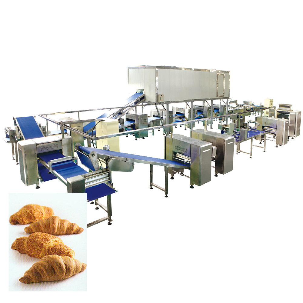 Full automatic croissant bread production line