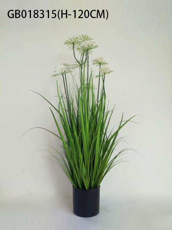 Grass with dandelion in black plastic pot(H-120CM)