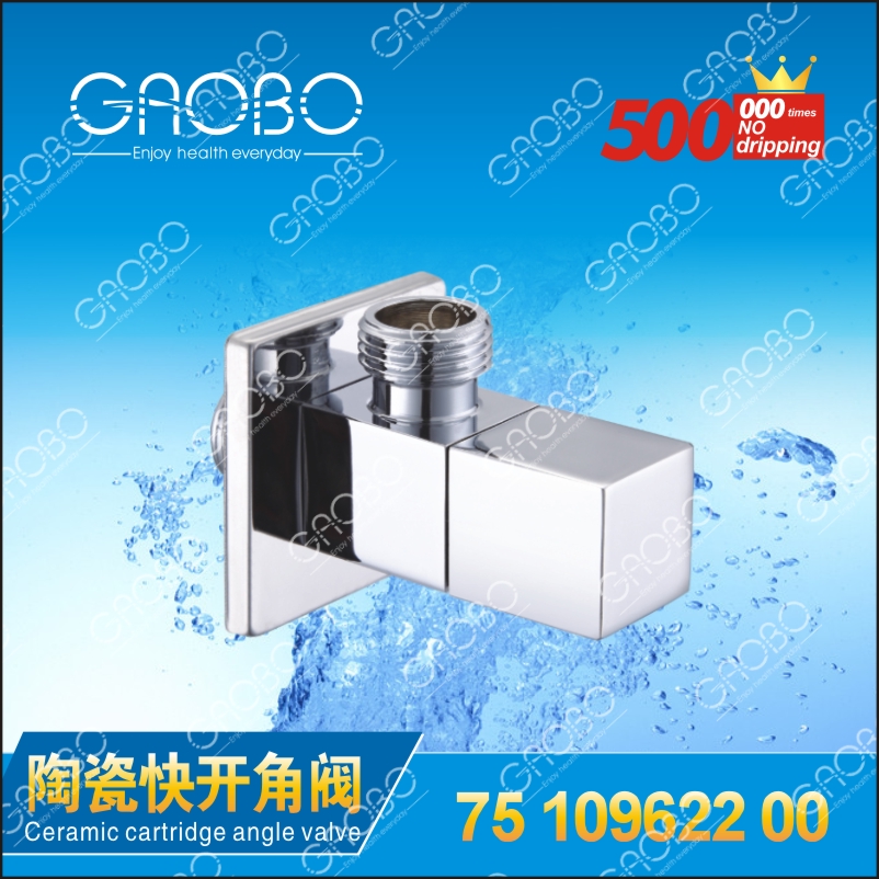 Ceramic cartridge angle valve