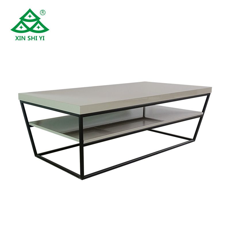 Living Room Metal Frame Coffee Table