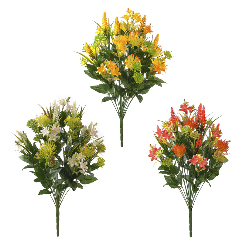 plastic flower bush X24 stems