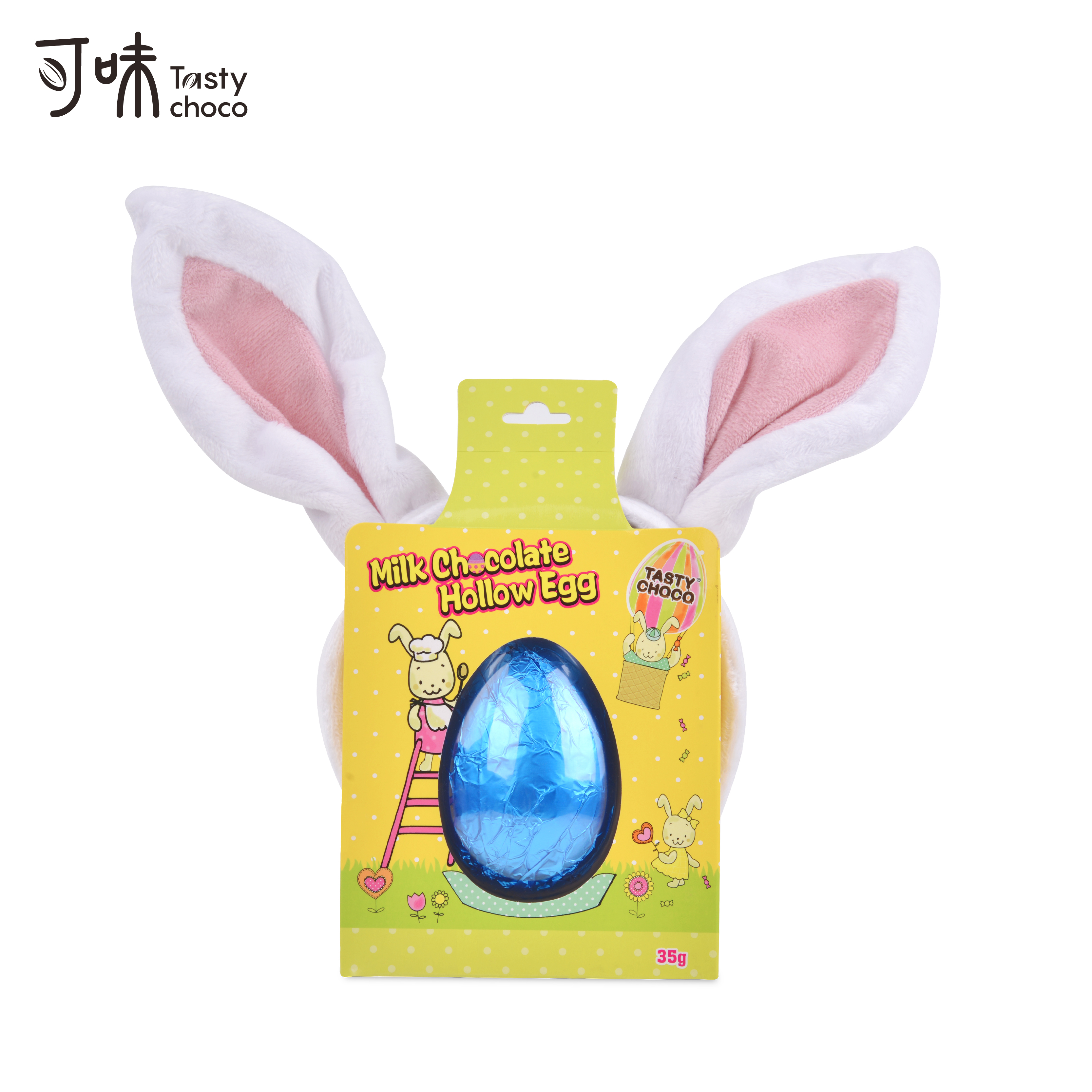 35g hollow egg box with bunny ear