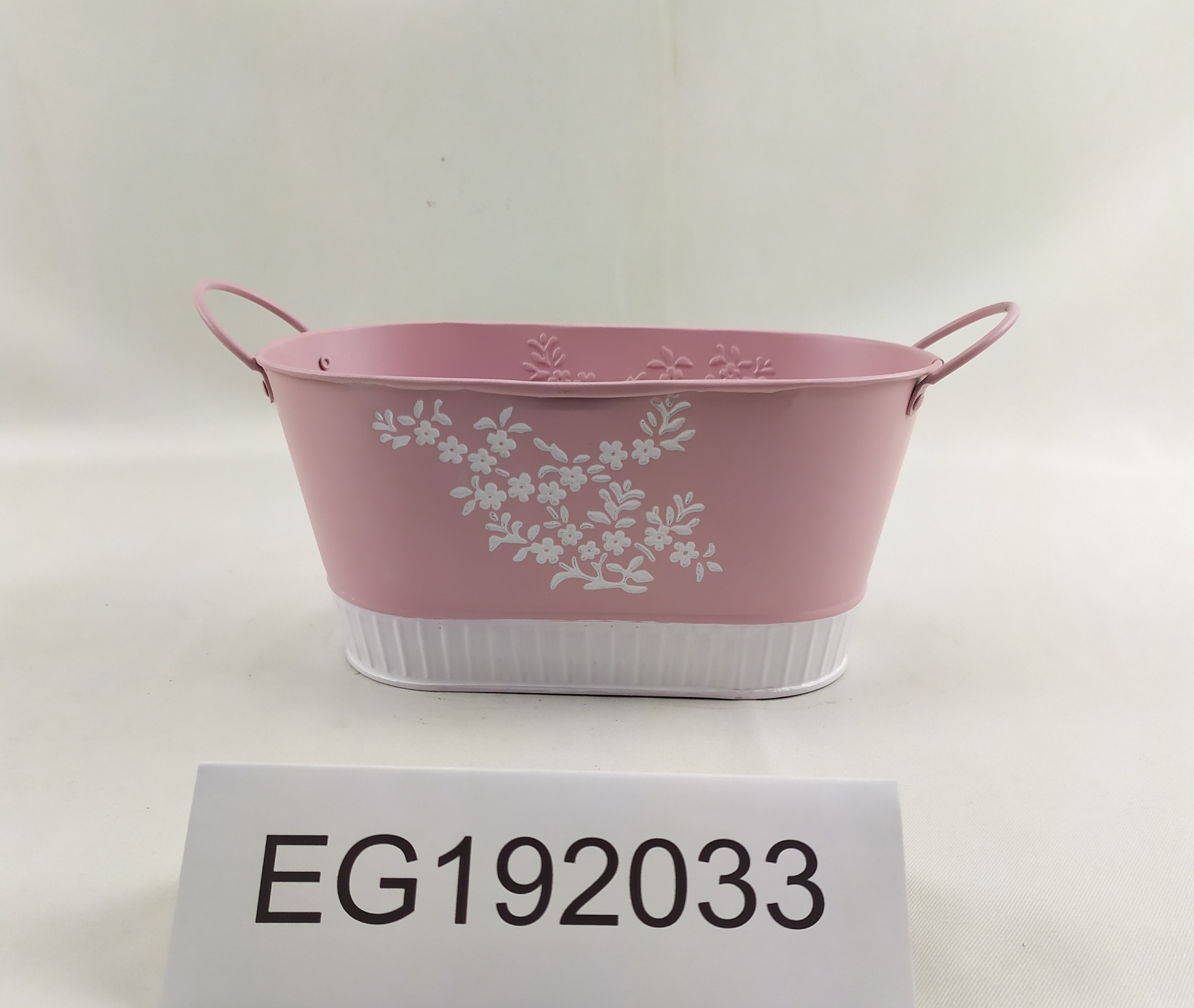 Galvanized Metal garden water bucket with handle