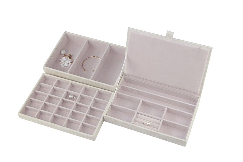 multi-layers necklace watch earring jewelry box