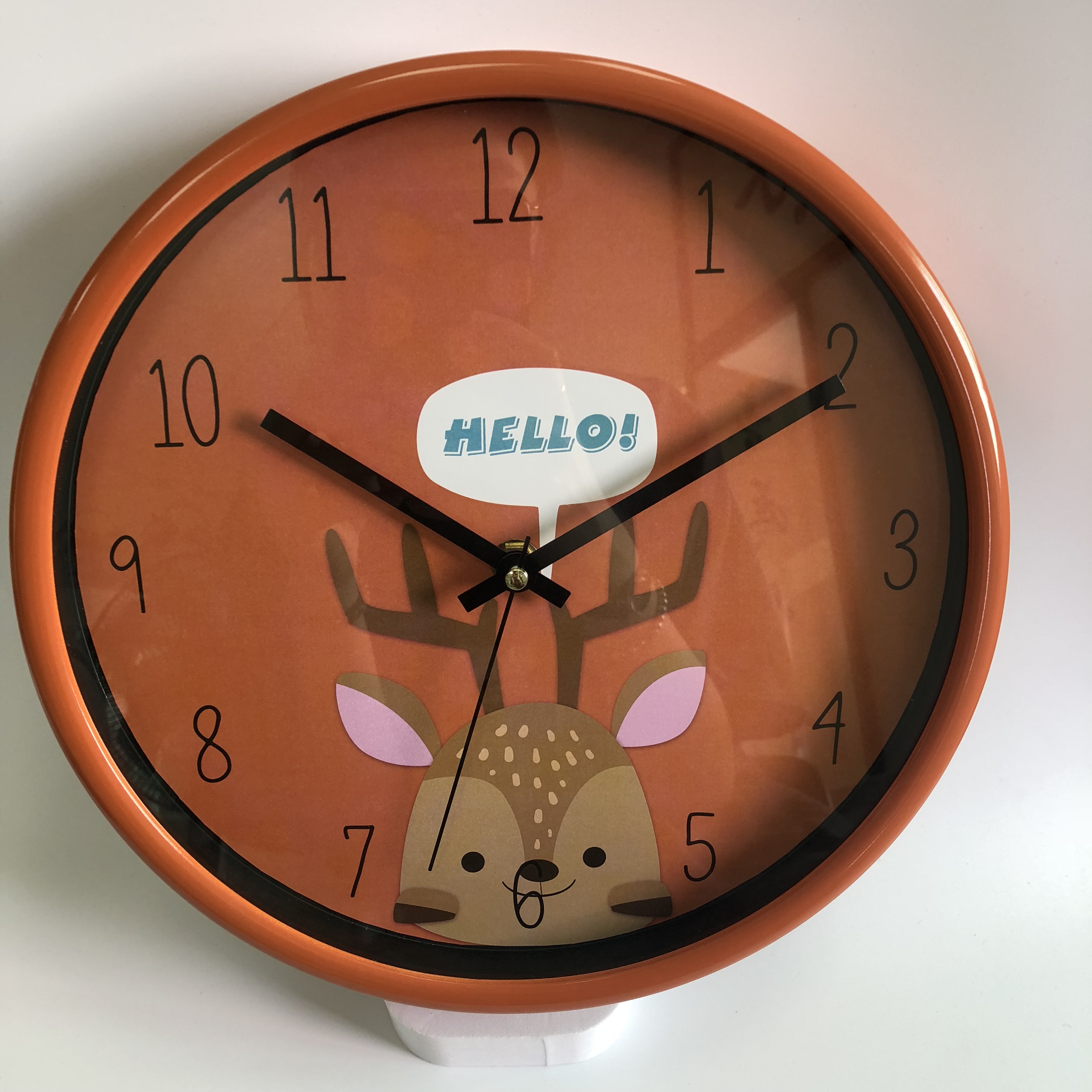 10inch Plastic cartoon animals children kids wall clock