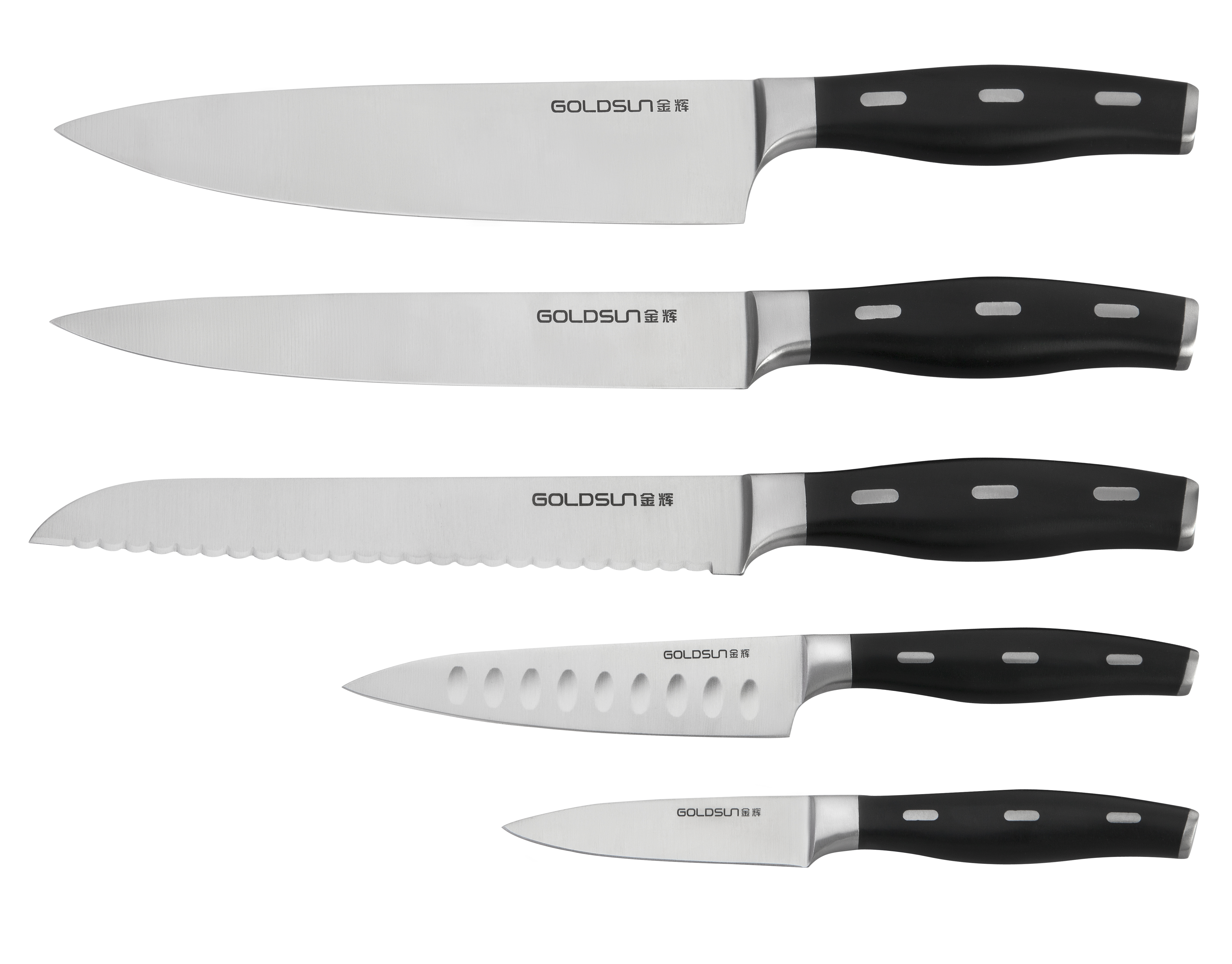 A7D chef's knife, santoku knife, slicing knife, bread knife, steak knife，utility knife, paring knife