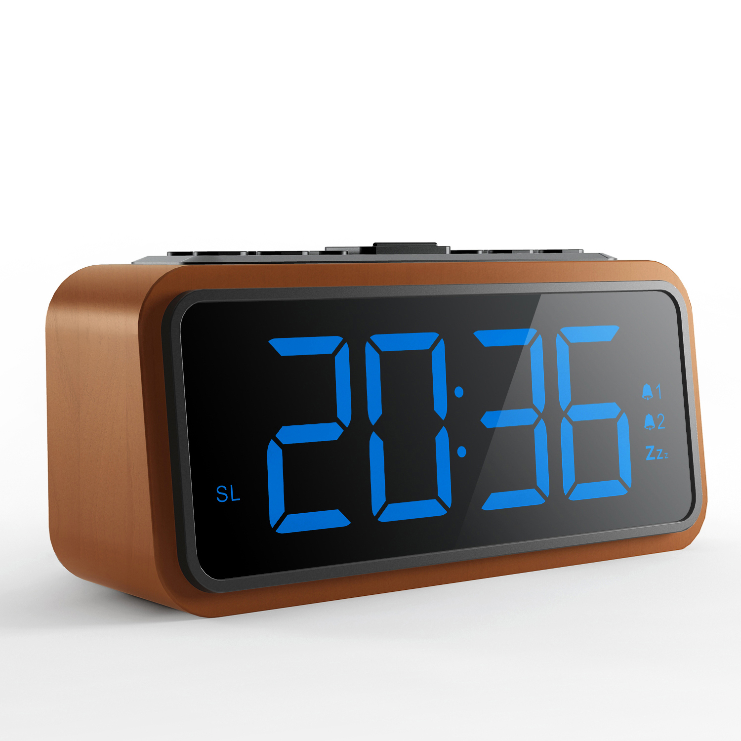 Wooden FM Radio Clock