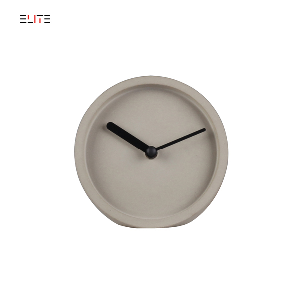 Concrete / Terrazzo table clock