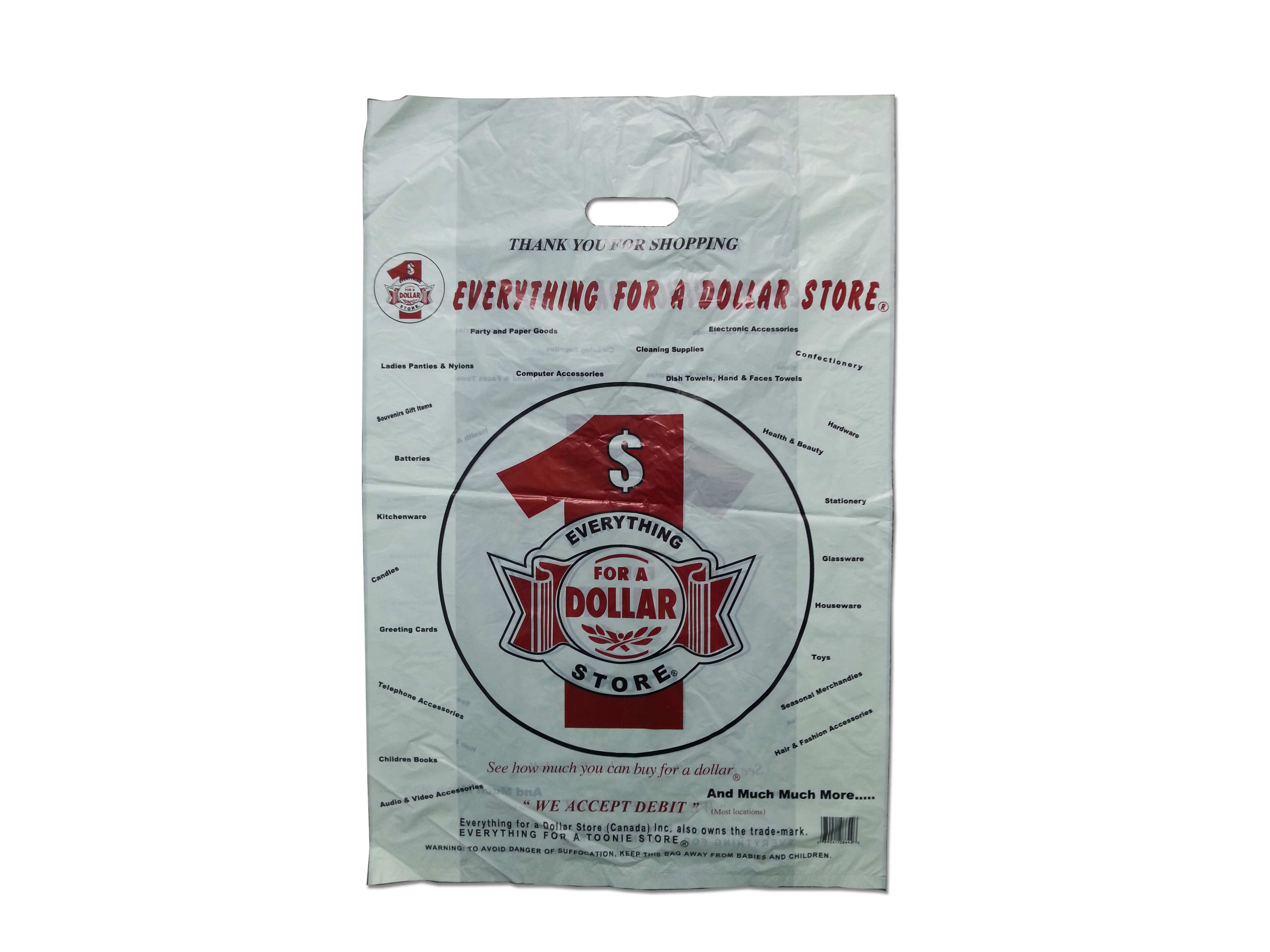 Biodegrabable die cut bag