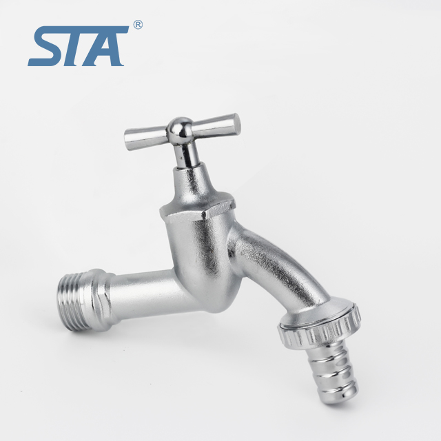 STA.2008 STA Hot Sale NPT/BSP Threaded Forged Nickel Plated Brass Bibcock