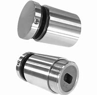 Adjustable glass balustrade railing standoffs