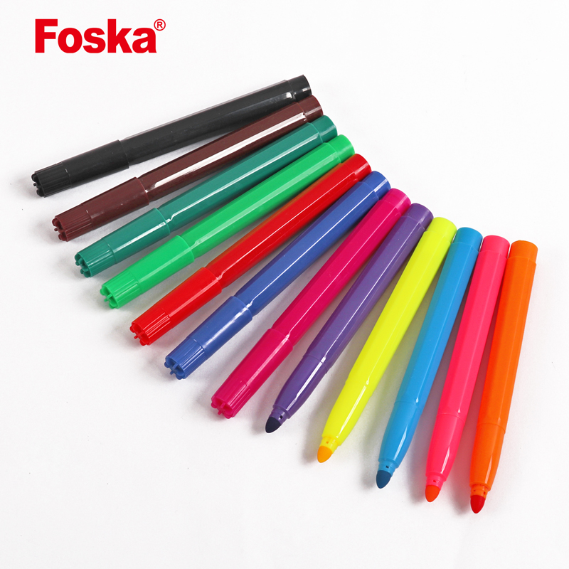 12 Colors Plastic Jumbo Water Color Pen