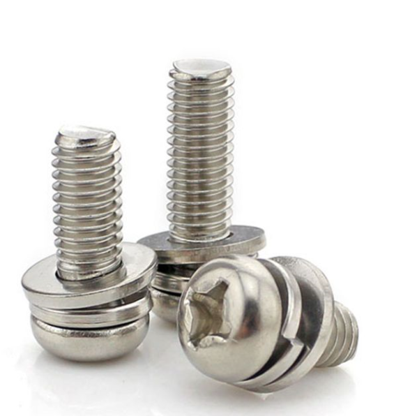 Screws with captive washer