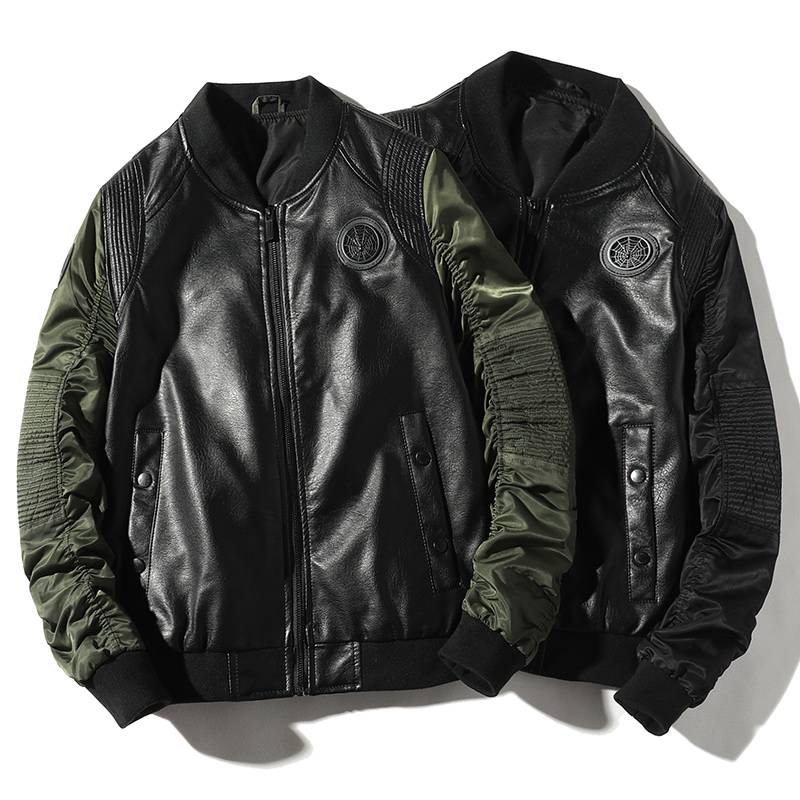 men pu jacket